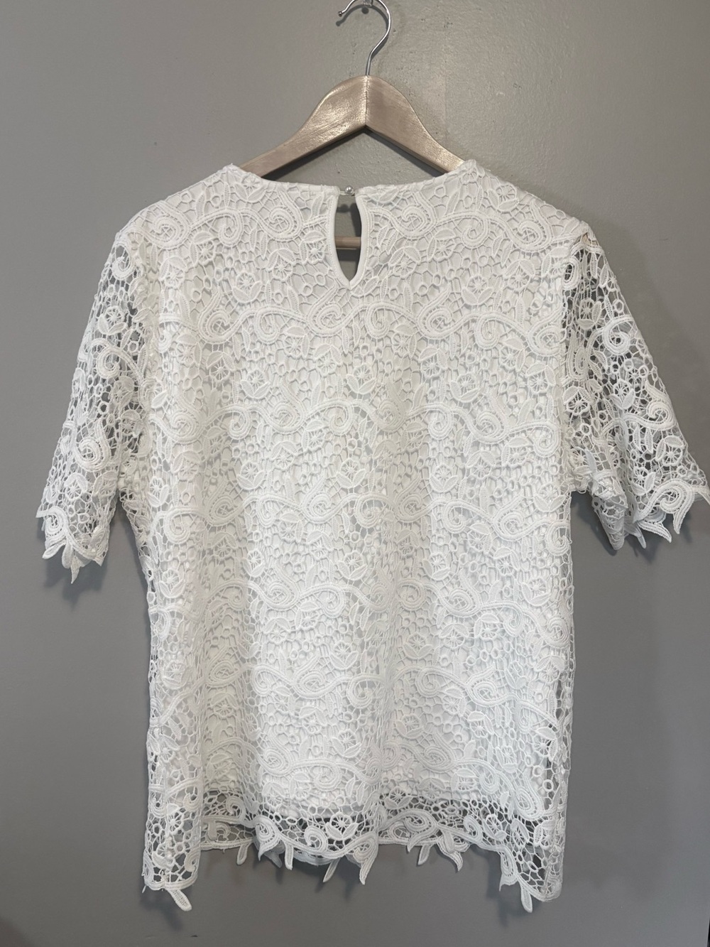 Philosophy White Lace Blouse - Picture 5 of 5